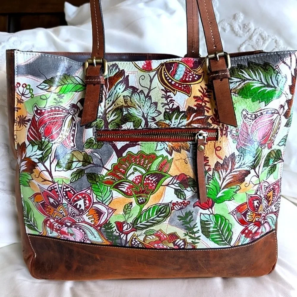 Firenze Bella Italian Artsy Large Handcrafted Tote Bag  NWOT